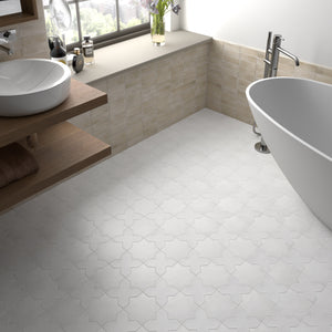 Star & Cross tiles Matt white